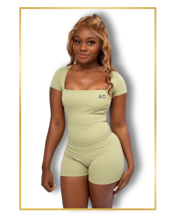 AO Short sexy fitness Jumpsuit